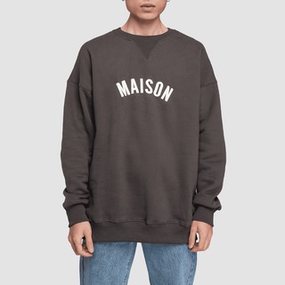 Áo nỉ cổ tròn dài tay sweatshirt OCT R019 Maison