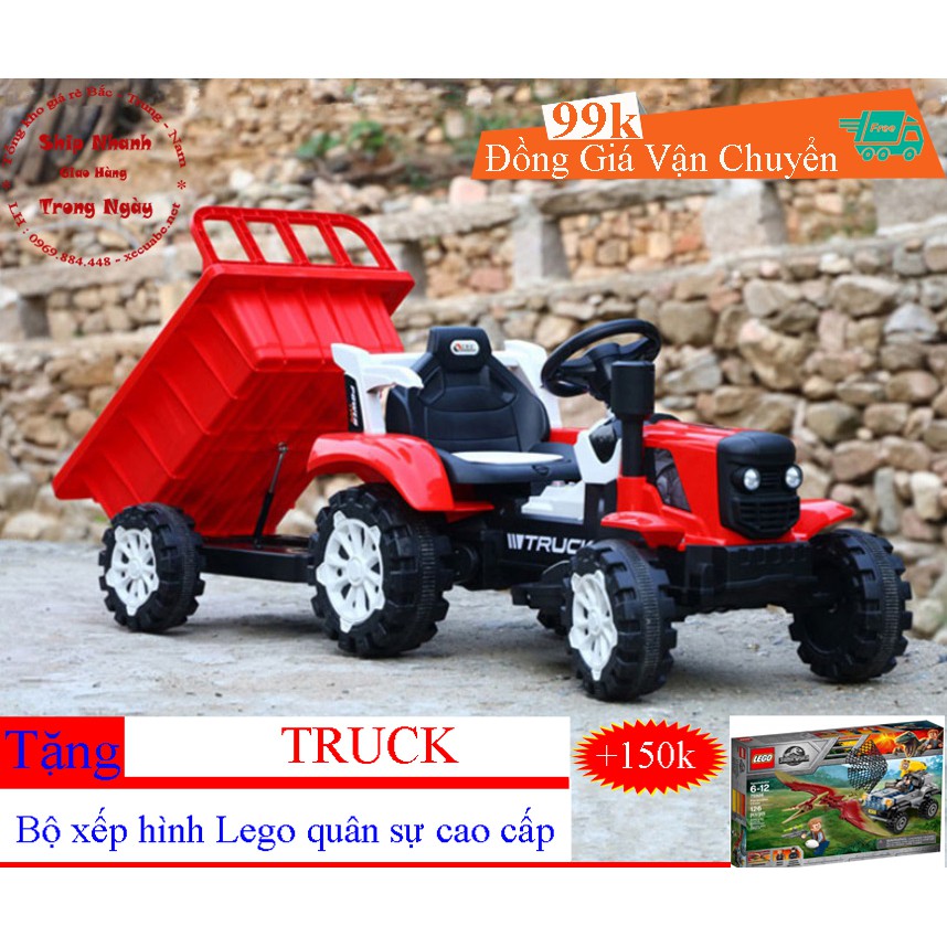 [Hàng có sẵn] Xe điện trẻ em | Xe máy cày | Động cơ khỏe – Thùng xe sau | MC-225 .