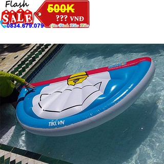 [CLEARANCE SALE] PHAO BƠI NẰM DOREAMON HÌNH BÁN NGUYỆT 180 x 90 cm