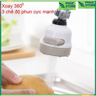 Đầu Vòi Tăng Áp 3 Chế Độ Xoay 360, thích hợp nhiều loại vòi thông dụng cho bồn rửa bát, bồn rửa mặt. Thiết bị tiện ích