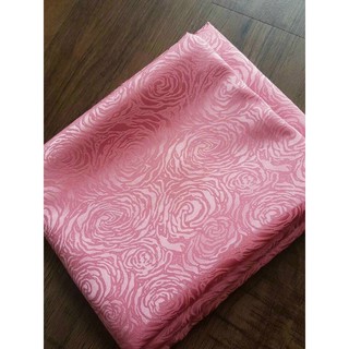 Vải áo dài gấm hoa Hồng