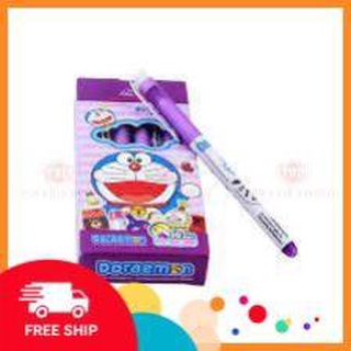 Freeship Bút lông kim màu tím FL - 04 Doreamon.
