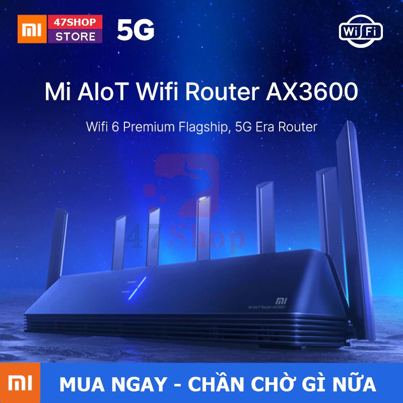 Router Wifi Xiaomi AIoT AX3600 - 7 Ăng ten - WIFI 6