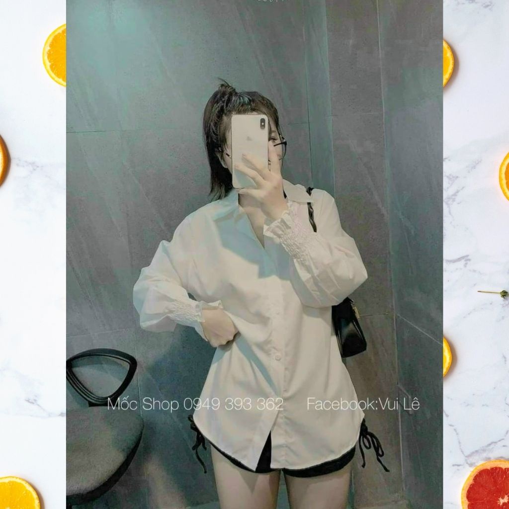 áo sơ mi tay chun bèo cực hot | BigBuy360 - bigbuy360.vn