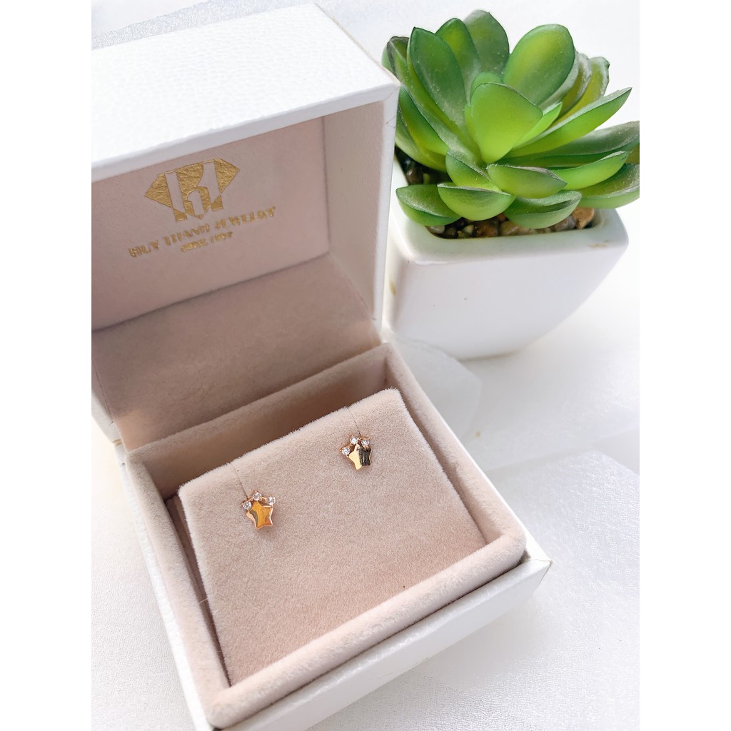 [Mã FARSBR241 giảm 15k đơn 0đ] Bông tai vàng 14k BTFE2395 Huy Thanh Jewelry