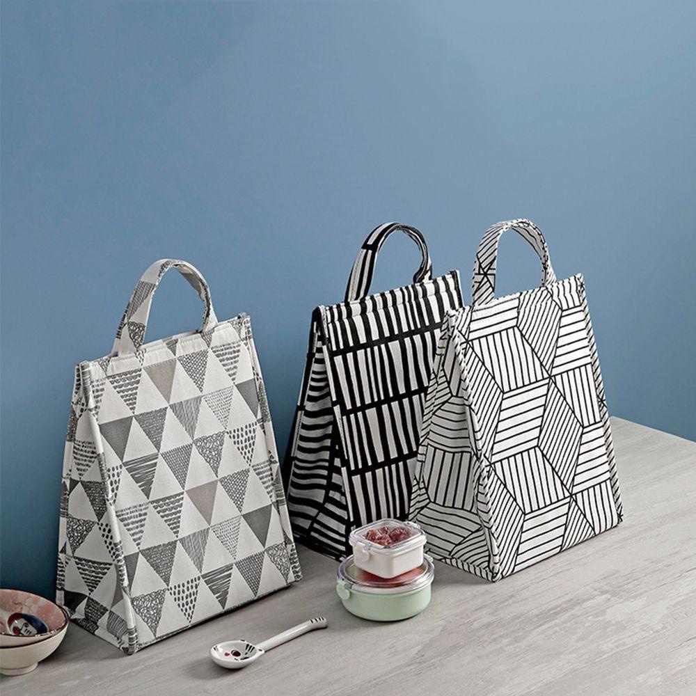 Túi Đựng Cơm Trưa Chống Thấm Nước Họa Tiết Caro Thanh Lịch