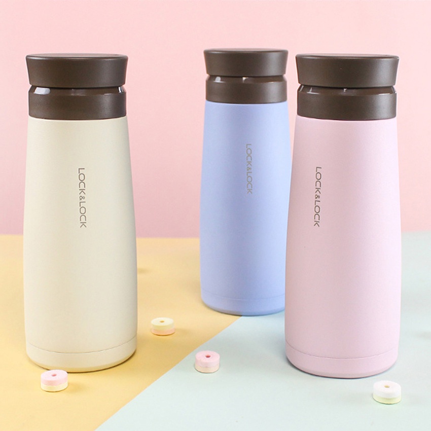 Bình Giữ Nhiệt I.D Tumbler Bằng Thép Không Gỉ Lock&amp;Lock LHC4230 450ml Hồng