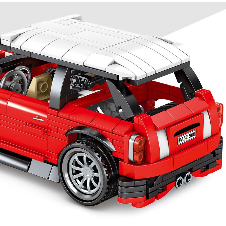 1046 - Đồ chơi lắp ghép kiểu Lego - xe Mini Cooper cổ