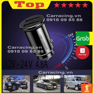 Tẩu Sạc Nhanh Ô Tô  LA01 CAR CHANGER 4.8 A 2 cổng USB dùng trong xe ô tô - XE HƠI CARRACING