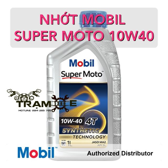 DẦU NHỚT MOBIL 10W40 CHO XE MÁY ĐỜI MỚI, XE CÔN TAY - DẦU NHỚT MOBIL GỐC TỔNG HỢP NHẬP KHẨU