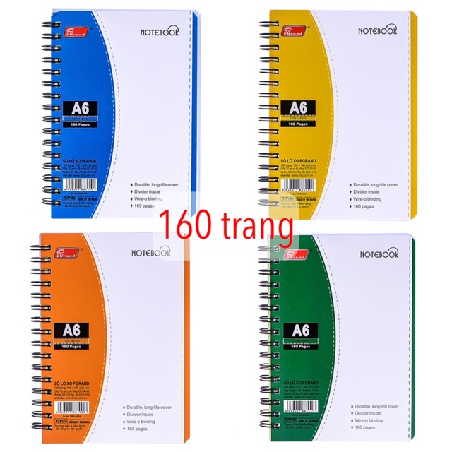 SỔ LÒ XO GRAND A6 ĐỦ LOẠI