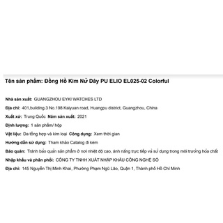 Đồng hồ Nữ Elio EL025-02