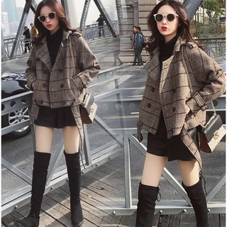 Áo khoác dạ ngắn ulzzang