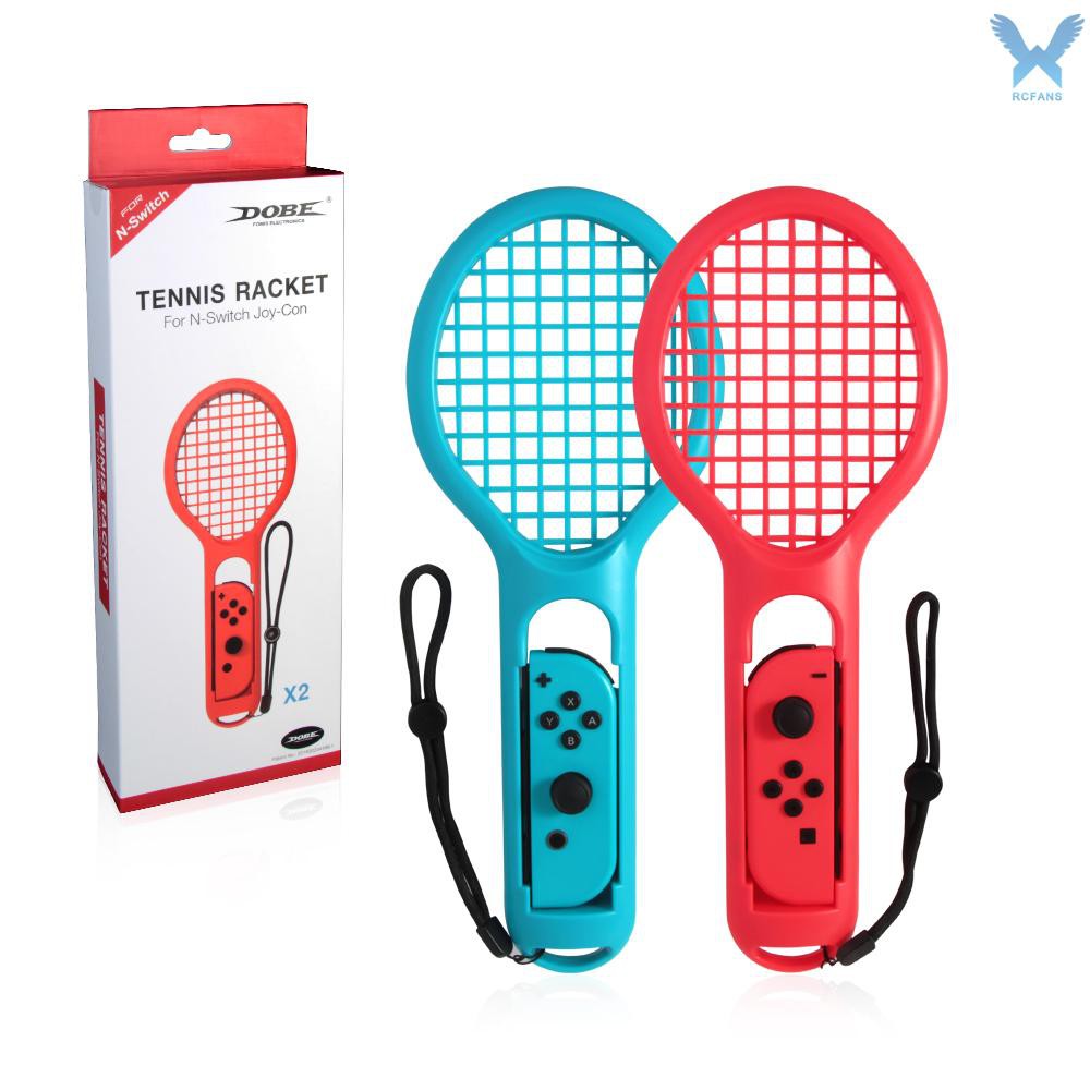 Set 2 Vợt Tennis Kèm 2 Tay Cầm Điều Khiển Chơi Game Nintendo Switch