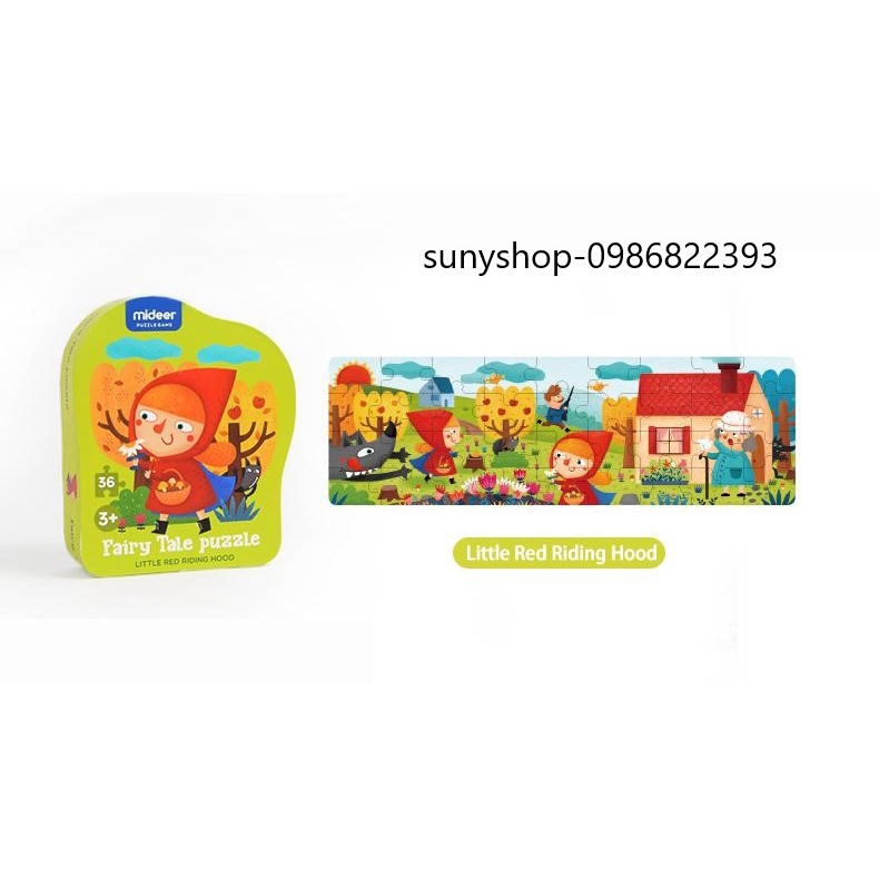 BỘ XẾP HÌNH FAIRY TALE PUZZLE - MIDEER-CHÍNH HÃNG