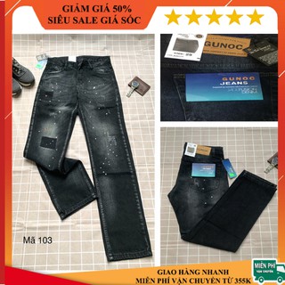 GUNOC - Quần Jean Nam Ống Suông Cao Cấp