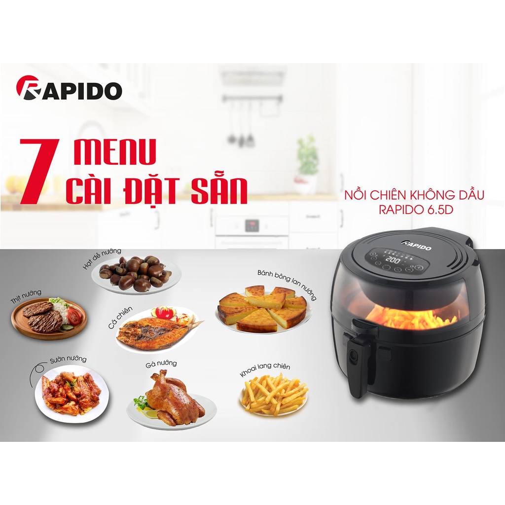 Nồi chiên không dầu Rapido RAF6.5D
