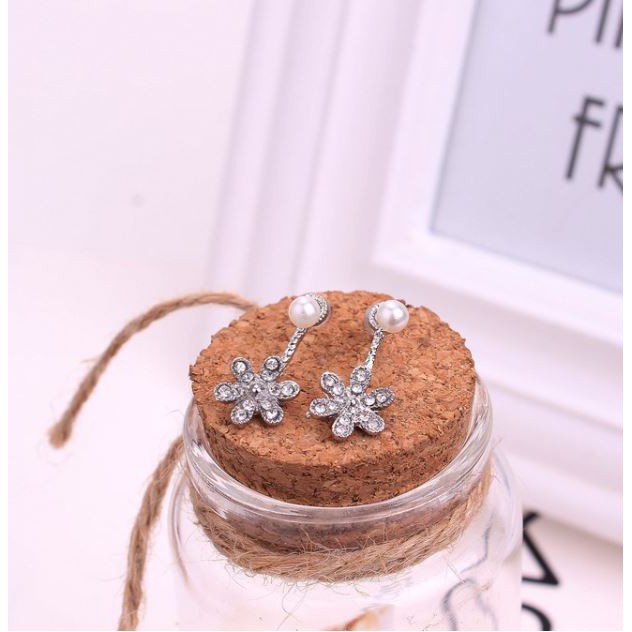 Khuyên hoa tuyết 6 cánh Phong Cách Hàn Quốc i15