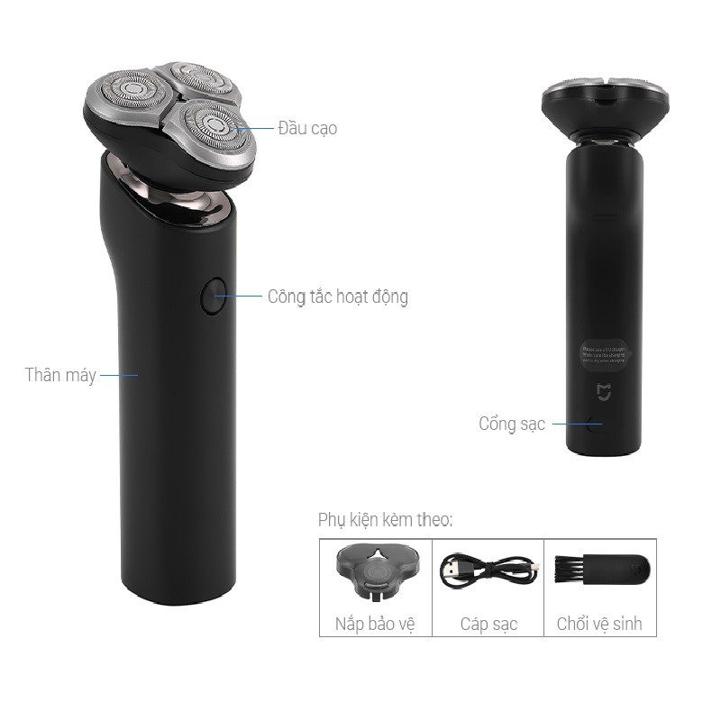 Máy Cạo Râu Xiaomi Mi Electric Shaver S500 - NUN4131GL Hàng Chính Hãng