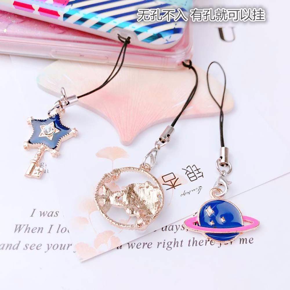 Dây đeo điện thoại cổ tay chống thất lạc phối mặt hoạt hình dễ thương