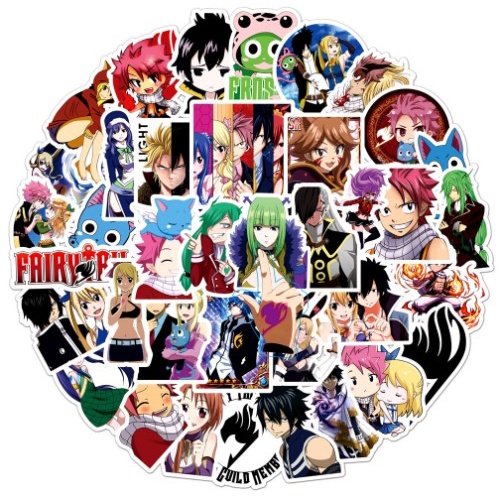 Sticker Fairy Tail nhật bản dán trang trí laptop, mũ nón bảo hiểm, vali, xe tay ga, ván trượt - DB.144