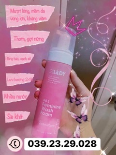 Bọt rửa bím PINK 2!Lady( Hồng)