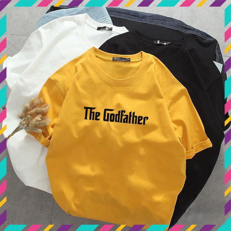 (SALE) Áo thun unisex form rộng the godfather vải dày mịn 20T2704