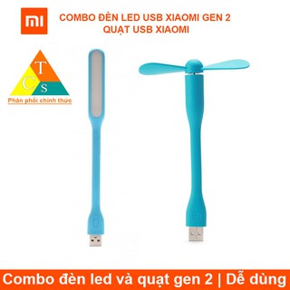 COMBO ĐÈN LED USB XIAOMI GEN 2 VÀ QUẠT USB XIAOMI