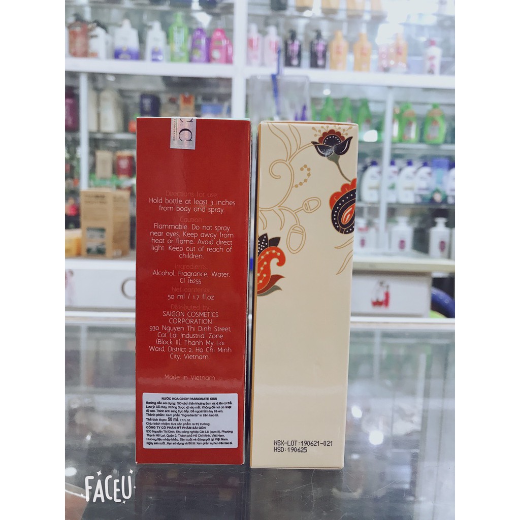 Nước hoa cindy mẫu mới 50ml