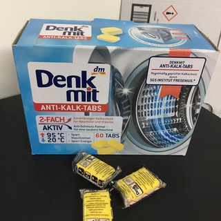 Viên tẩy lồng máy giặt Denkmit [NỘI ĐỊA ĐỨC]  combo 3 viên