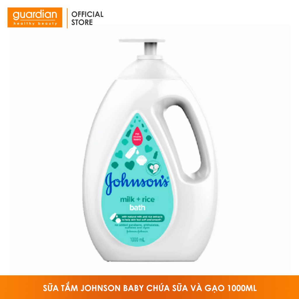 Sữa tắm Johnson&Johnson chứa sữa và gạo 1000ml