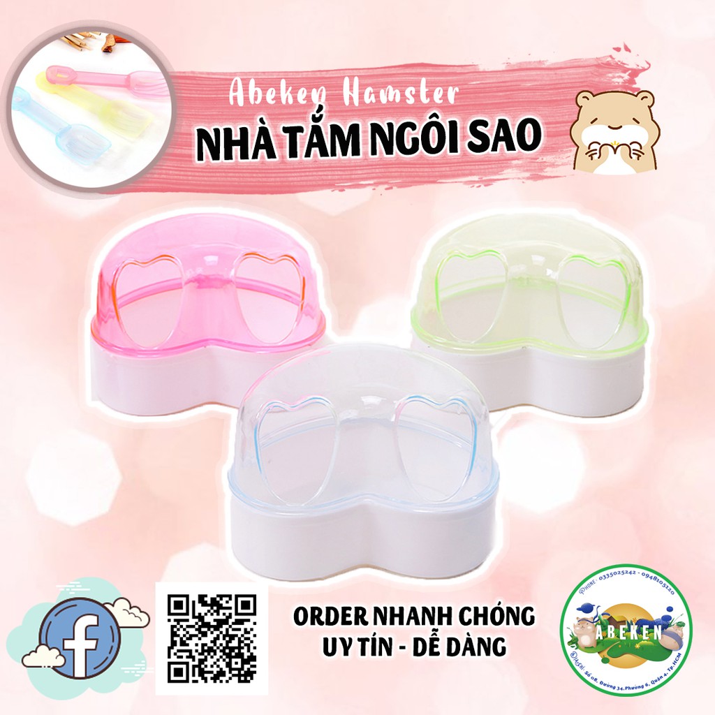 Nhà tắm trái tim dành cho hamster