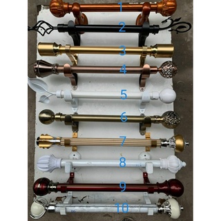 Thanh treo rèm cửa, khung treo rèm, sào đỡ hợp kim nhôm cao cấp, sơn tích điện