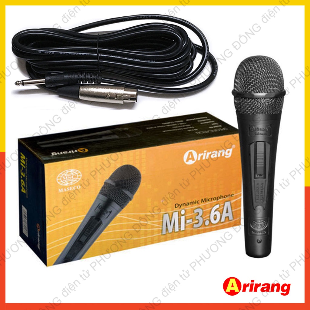 Micro karaoke Arirang Mi 3.6A có dây siêu bền