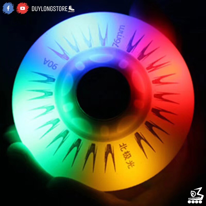 Bánh xe patin đèn led nhiều màu