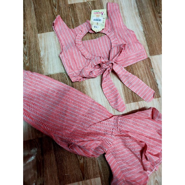 Bộ quần dài cho bé gái size nhí