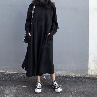 Váy dài đen ulzzang