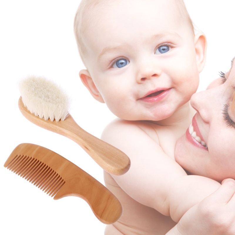 Lược Chải Tóc Có Tay Cầm Và Lông Siêu Mềm Dành Cho Bé Sơ Sinh