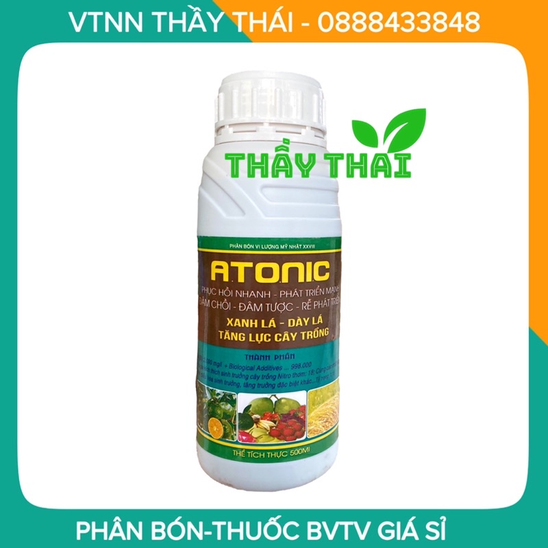 Atonic chai 500ml, Atonik thuốc kích thích sinh trưởng nảy mầm, ra rễ,ra hoa lan, hoa hồng