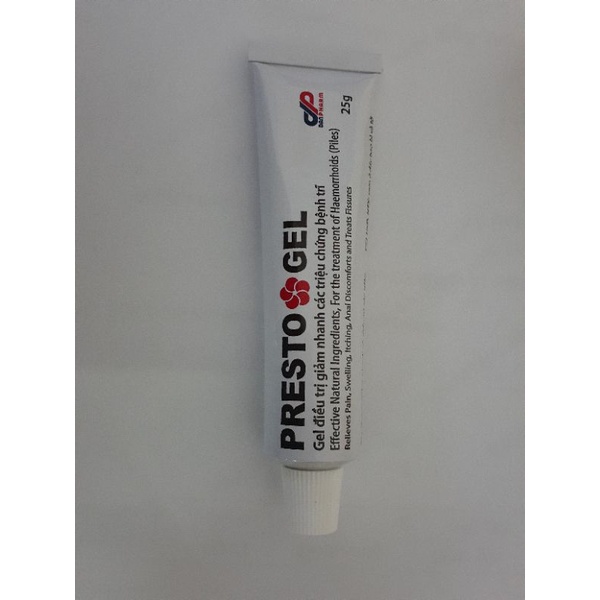 Gel bôi trĩ nội, trĩ ngoại Presto gel nhập khẩu Israel 25g/týp