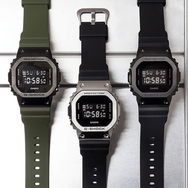 Đồng hồ Nam Dây Nhựa Casio G-Shock GM-5600-1 chính hãng bảo hành 5 năm Pin trọn đời