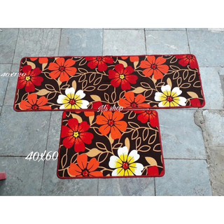 Bộ 2 thảm trải sàn nhà bếp 40 x 60cm và 40 x 120cm