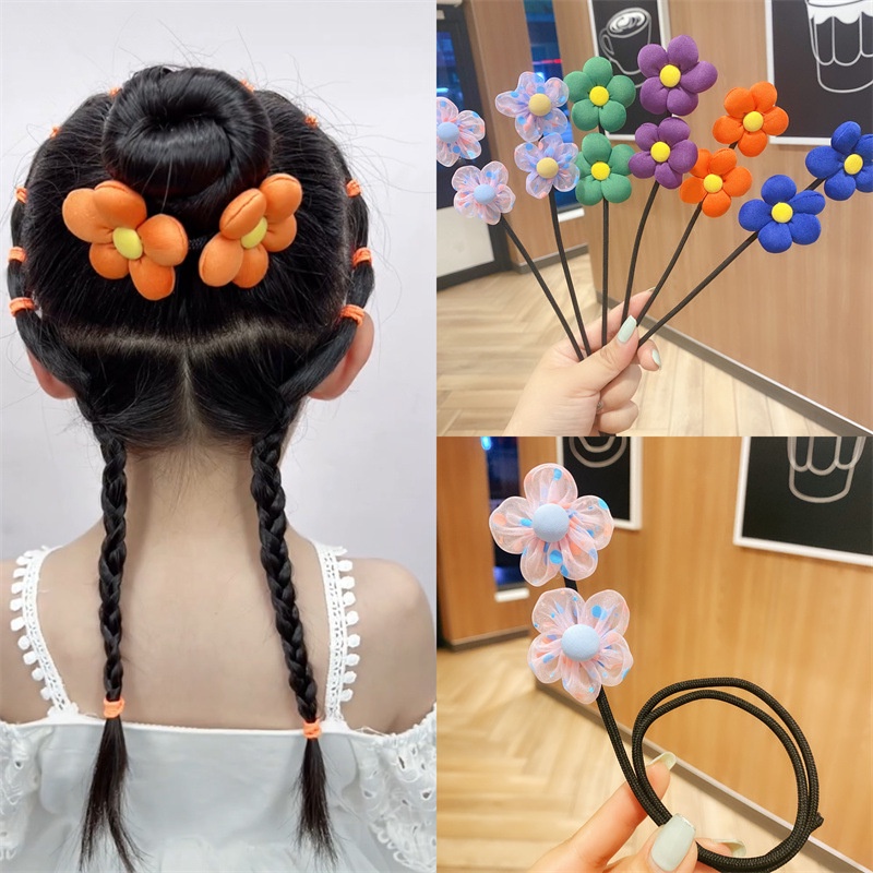 Dây Quấn Tóc Hoa Cho Bé Gái, Phụ Kiện Tóc Cho Bé Phong Cách Hàn Quốc