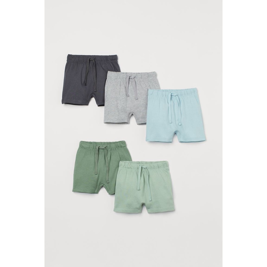 Set 5 shorts bé trai, tone xanh - xám - đen, Hờ mờ UK săn SALE