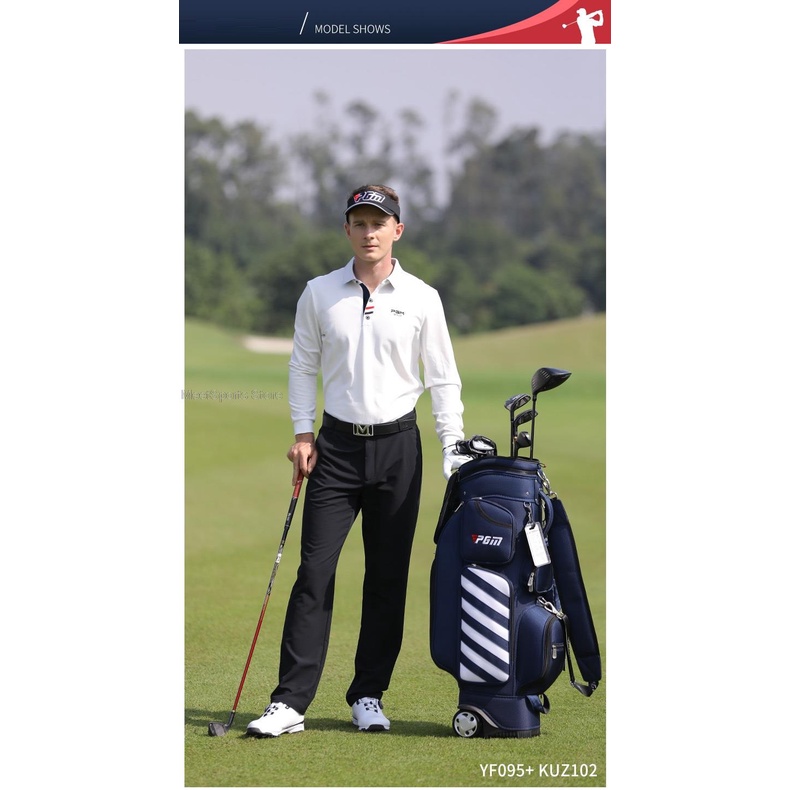 Pgm Áo Thun Thể Thao Đánh golf Dài Tay Thoáng Khí Thời Trang Cho Nam
