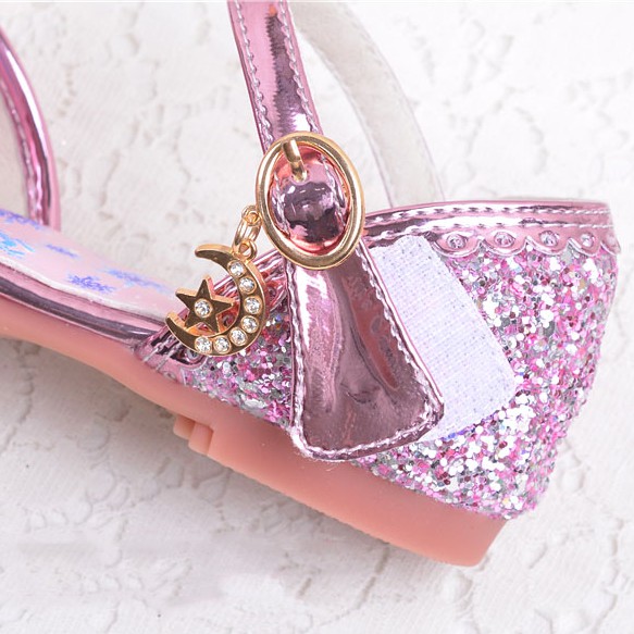 Giày sandal cho bé gái công chúa Elsa họa tiết đôi cánh thiên thần cho bé gái 2-10 tuổi