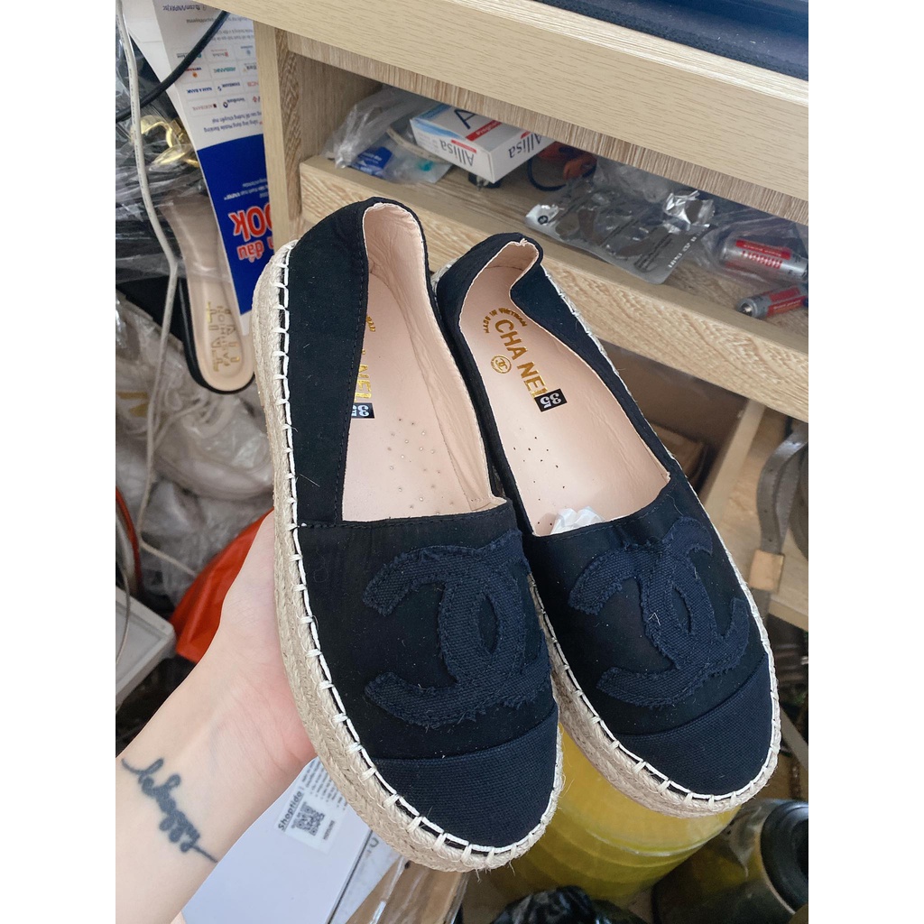 Giày Slipon ChaneI Đen