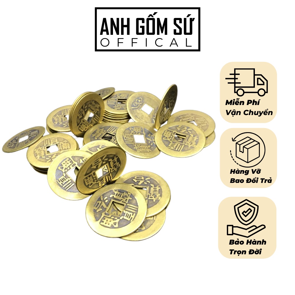 [Xu đã thanh tẩy] Đồng xu Vật phẩm Phong Thủy