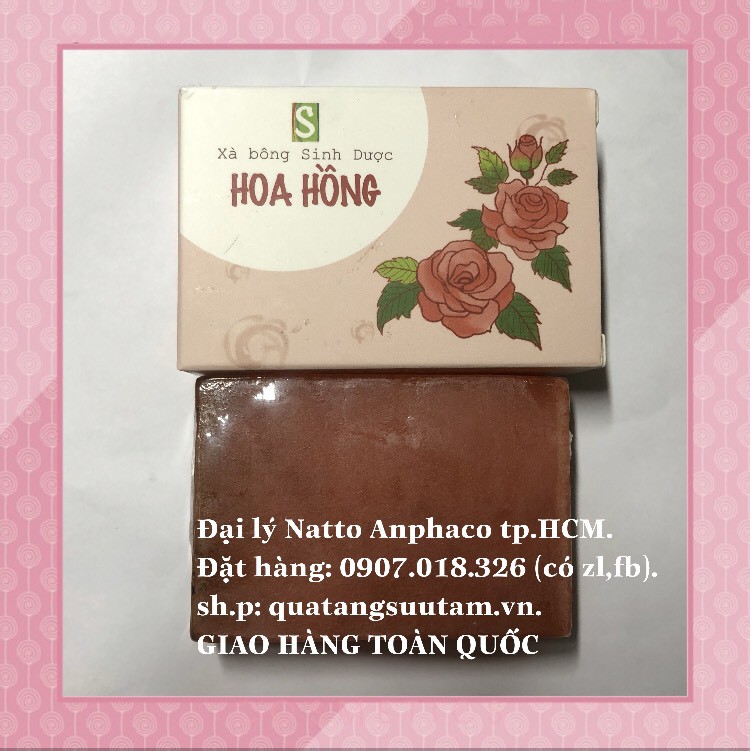 Xà Bông Hoa Hồng Sinh Dược 100gr <tpHCM> <handmade>