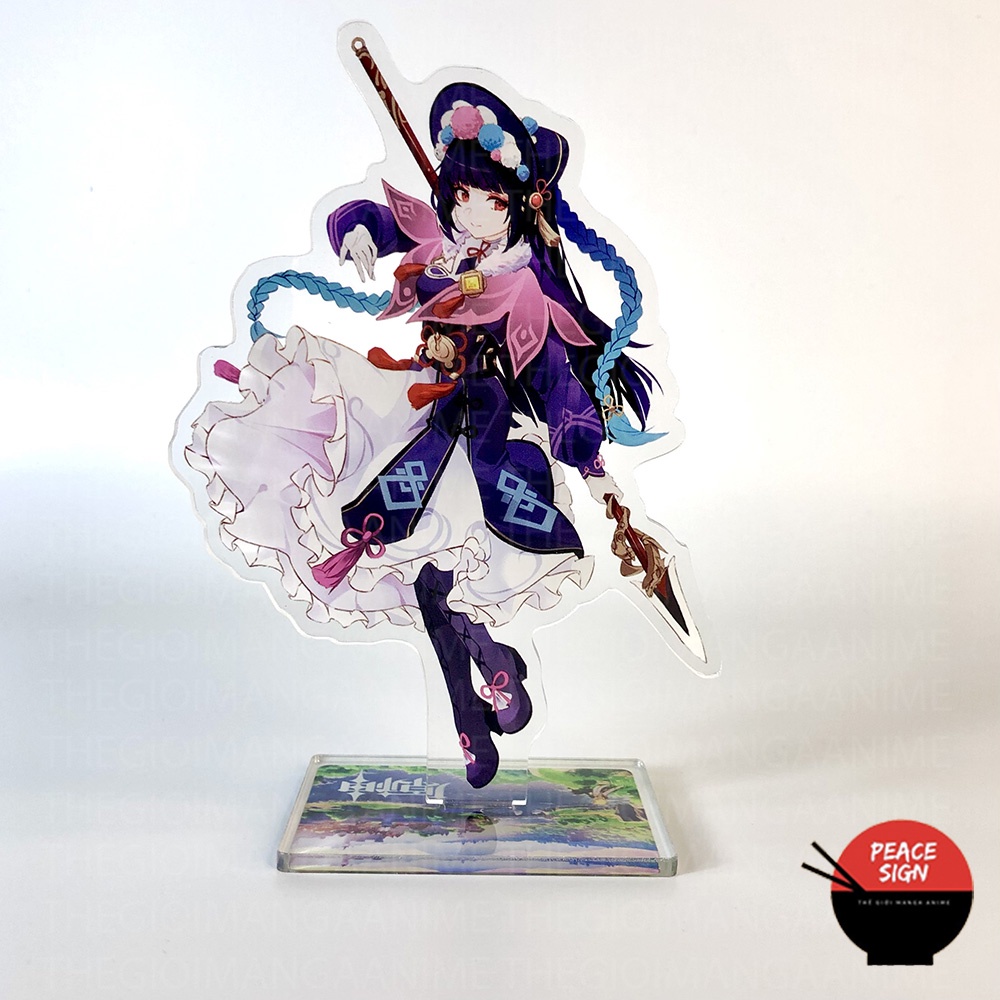 Mô hình nhân vật YUNJIN Standee GENSHIN IMPACT game anime chibi tượng mica trong